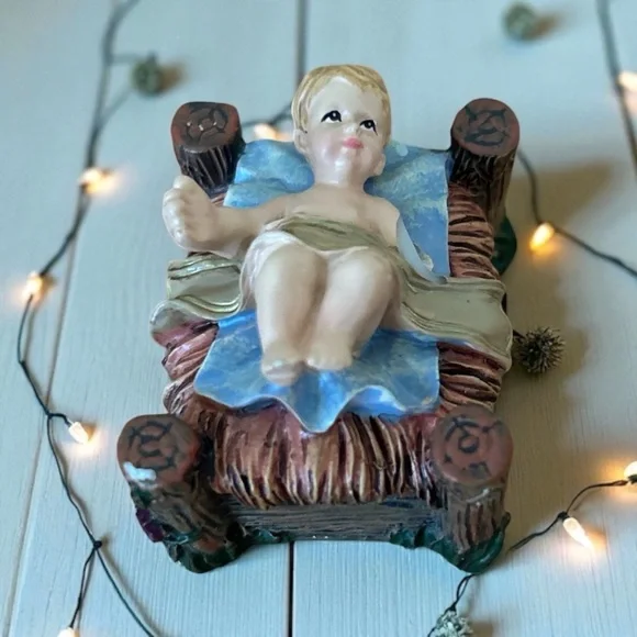 Thomas Kinkade Hawthorne Village Christmas Nativity Holy Family Night Set Creche - Picture 9 of 12